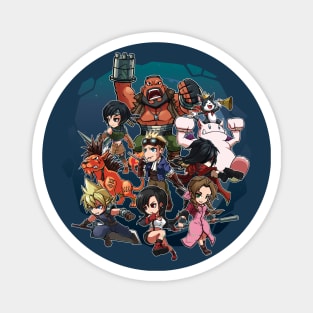 Final Fantasy 7 Chibis Fanart Magnet